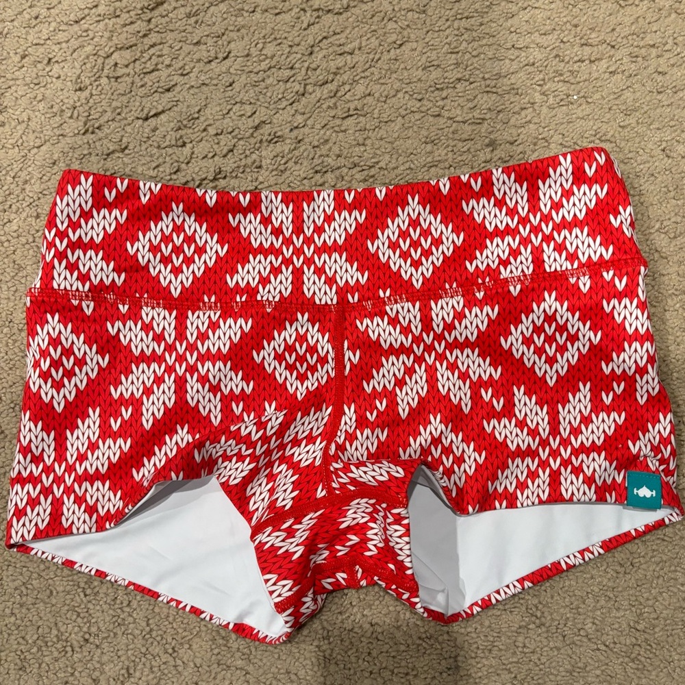 WODbottom Christmas style workout shorts